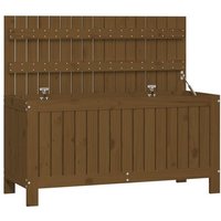 Vidaxl Boîte De Rangement De Jardin Marron Miel 108x42,5x54cm Bois Pin