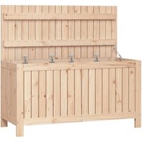 Vidaxl Boîte De Rangement De Jardin 115x49x60 Cm Bois Massif De Pin