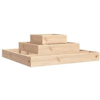 Vidaxl Jardinière 80x80x27 Cm Bois Massif De Pin
