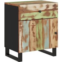 Vidaxl Table De Chevet 50x33x60cm Bois De Récupération Et D'ingénierie