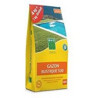Gazon Rustique Sud, Marque Bhs, Sac De 5 Kilos Dont 1 Gratuit, 200m²