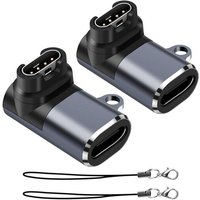 Adaptateurs Chargeur De Montre (Lot De 2), Adaptateur Usb-C Type C Femelle Vers Mâle Connecteur De Chargement Compatible Avec Garmin Fenix