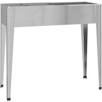 Vidaxl Jardinière Gris 100,5x40,5x90 Cm Acier Galvanisé