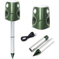 Répulsif Chat Ultrason,Répulsif Solaire Pour Animaux Répulsif Animaux Imperméable Jardin Solaire À Ultrasons Pour Chiens,Chats,Ratons