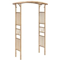 Vidaxl Arche Pour Rosiers Bambou 118x40x187 Cm