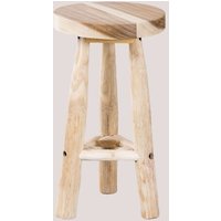 Tabouret Haut De Jardin En Bois (65 Cm) Narel Marron Bois Naturel