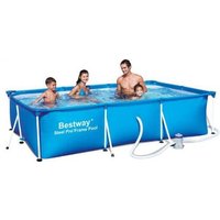 Piscine hors sol Steel Pro 300 x 201 x 66 cm avec pompe