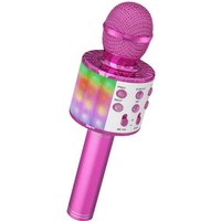 Microphone sans Fil Karaoké, Micro Karaoke Enfant avec Lumières LED de Danse, Microphone Bluetooth pour Enfants Fille Garcon pour Fête Chanter Idée