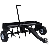vidaXL Aérateur de pelouse pour tondeuse autoportée 102 cm