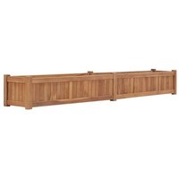 Vidaxl Lit Surélevé 200x30x25 Cm Bois De Teck Solide