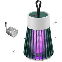 Lampe Anti Moustique USB, Tue Mouche Electrique Interieur, Anti Moustique Electrique Exterieur Rechargeable, Anti Insectes Répulsif Puissant Efficace