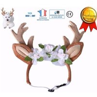 Td® Serre Tete Cerf Pour Chien Chat Deguisement Pour Oreilles Costume Mignon Noel Petite Taille Femelle Male Animaux De Compagnie