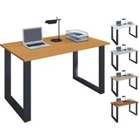 Vcm Bureau En Bois Table D'ordinateur Table De Travail Meuble De Bureau Lona U Sw Bureau En Bois Table D'ordinateur Table De Travail Meuble De Bureau