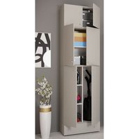 Vcm Armoire À Balais En Bois Aspirateur Armoire De Nettoyage Armoire De Ménage Tiroir Lona Sa Armoire À Balais En Bois Aspirateur Armoire De