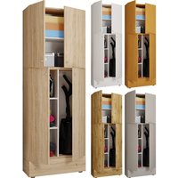 Vcm Armoire À Balais En Bois Armoire À Aspirateur Armoire De Ménage Tiroir Lona S Armoire À Balais En Bois Armoire À Aspirateur Armoire De Ménage