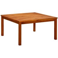 Table Basse De Jardin Carrée À Lattes En Bois D'acacia Massif 85 X 85 X 45 Cm