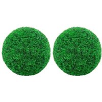 Vidaxl Boules De Buis Artificielles 2 Pcs 27 Cm