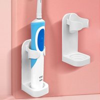 Étagère De Rangement Pour Brosse À Dents Électrique, Sans Perforation, Sans Trace, Support Mural En Abs, Produits De Salle De Bain