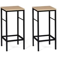 Lot De 2 Tabourets De Bar Detroit Design Industriel