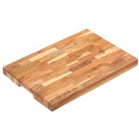 Vidaxl Planche à Dã©Couper 50x35x4 Cm Bois D'acacia Massif