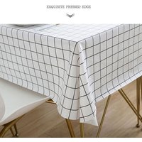 Nappe De Table Rectangulaire En Vinyle Imperméable À L'huile, Couverture De Table De Fête Pour La Cuisine, Outil De Salle À Manger