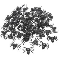 Décorations D'halloween Noir Petite Araignée Fantôme Festival Petits Accessoires Articles De Fete Jouets Tricky 50pcs