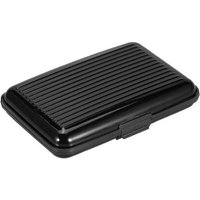 Étui Pour Cartes De Crédit En Alliage D'aluminium Étui Pour Cartes De Visite Étui Pour Cartes De Couleur En Aluminium Étui Pour Cartes Bancaires, Noir