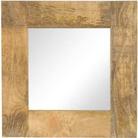Vidaxl Miroir Bois De Manguier Massif 50 X 50 Cm