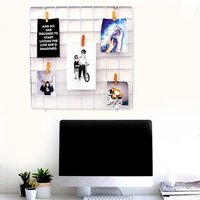 Décoration Murale Moderne, Grille En Fer, Cadre Nordique Pour Affichage De Photos, Étagère En Métal Pour Fête, Supports Pour Cartes Postales, Diy