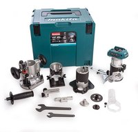 Affleureuse MAKITA DRT50ZJX3 18V Ø 8mm avec kit d'accessoires (Machine Nue)