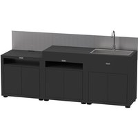 Cuisine Extérieure Le Marquier 3 Modules - Noir