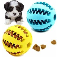 Lot De 2 Balles De Jouet Pour Chien, Balle À Mâcher Pour Chien, Caoutchouc Non Toxique, Nettoyage Des Dents, Résistant Aux Morsures Pour Petit Et