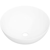 Lavabo blanc 36x15 cm céramique rond vidaXL vidaXL