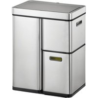 Poubelle à capteur Mirage Plus 1x30 L + 2x15 L Argenté mat EKO