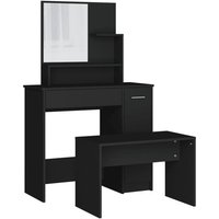 Ensemble De Coiffeuse Noir 86,5x35x136 Cm Vidaxl Vidaxl