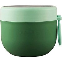 Tasse De Petit-Déjeuner Assortie (Verte) Tasse De Yaourt Étanche Avec Cuillère, Pratique Portable Tasse De Petit-Déjeuner Assortie, Boîte De