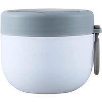 Assortiment De Tasses De Petit-Déjeuner (Blanc) Tasse De Yaourt Étanche Avec Cuillère, Portable Pratique Tasse De Petit-Déjeuner Assortie, Boîte De