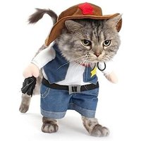 Costumes Noël Pour Chien Ou Chat Cowboy Avec Chapeau