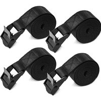 Lot De 4 Sangles De Serrage, 2,5 Cm X 2 M, Sangles De Serrage Robustes Avec Boucle À Came Réglable, Utilisées Pour Attacher Et Fixer Les Bagages De