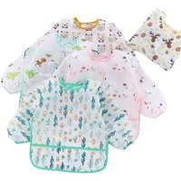 Housse Pour Enfants 5 Pièces Étanche Pansement Inversé Manger Des Vêtements Bavoir Bébé