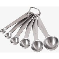 6 Cuillères À Mesurer, Ensemble D'outils De Mesure De Cuisine En Métal En Acier Inoxydable Pour Ingrédients Secs Et Liquides