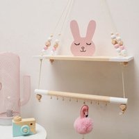 Étagère Suspendue En Bois Pour Chambre De Bébé, Porte-Vêtements En Perles, Design De Caméra Pour Enfants, Balançoire, Vente De To