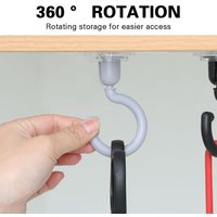 Crochet Swag Robuste Pivotant À 2022 °, Crochet De Plafond Léger Et Durable Pour La Cuisine, Conception Rotative À 360 ° Pour Le Bureau Et La Maison