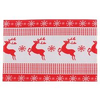 Napperon De Joyeux Noël En Coton Et Lin, 42x28cm, Décoration De Noël Pour La Maison, Tapis De Table De Cuisine