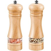 Lot De 2 , Moulins À Poivre Et Sel, Salieres Et Poivrieres Bois, Réglables Avec Broyeur À Épices En Céramique, Moulin Classique Poivrière, Manuel