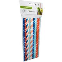 Pailles Écologiques En Papier (Lot De 25) Multicolores Fik458