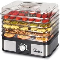Ardes Ar1k15 Déshydrateur Alimentaire Noir, Acier Inoxydable, Transparent 245 W