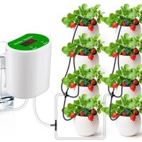 Système darrosage DIY - Kit dirrigation Goutte à Goutte Automatique, système dauto-arrosage pour 8 Plantes en Pot dintérieur