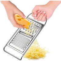 Râpe Plate De Cuisine Professionnelle 3 En 1 En Acier Inoxydable?29cm?, Ustensiles De Cuisine Pour Râper Les Légumes, Fromage, Pommes De Terre,