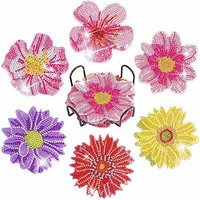 Broderie Diamant Sous Verre Bricolage Dessous De Verre Diamant Painting Sous Tasse En Bois Anti-Dérapant Peinture Diamant Sous Verre Tapis De Tasse